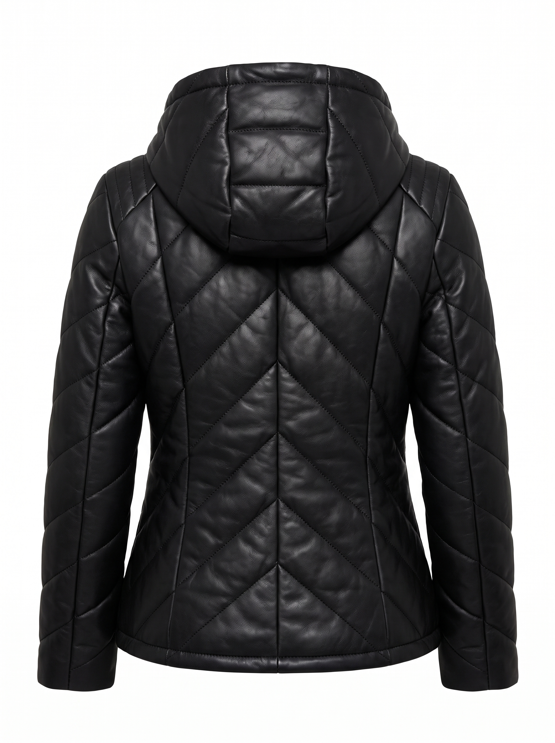 Noir Quilted Hooded Jacket