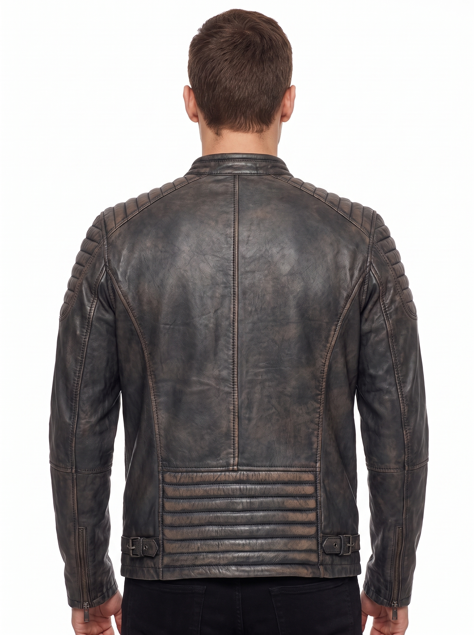Maverick Russet Brown Lambskin Jacket