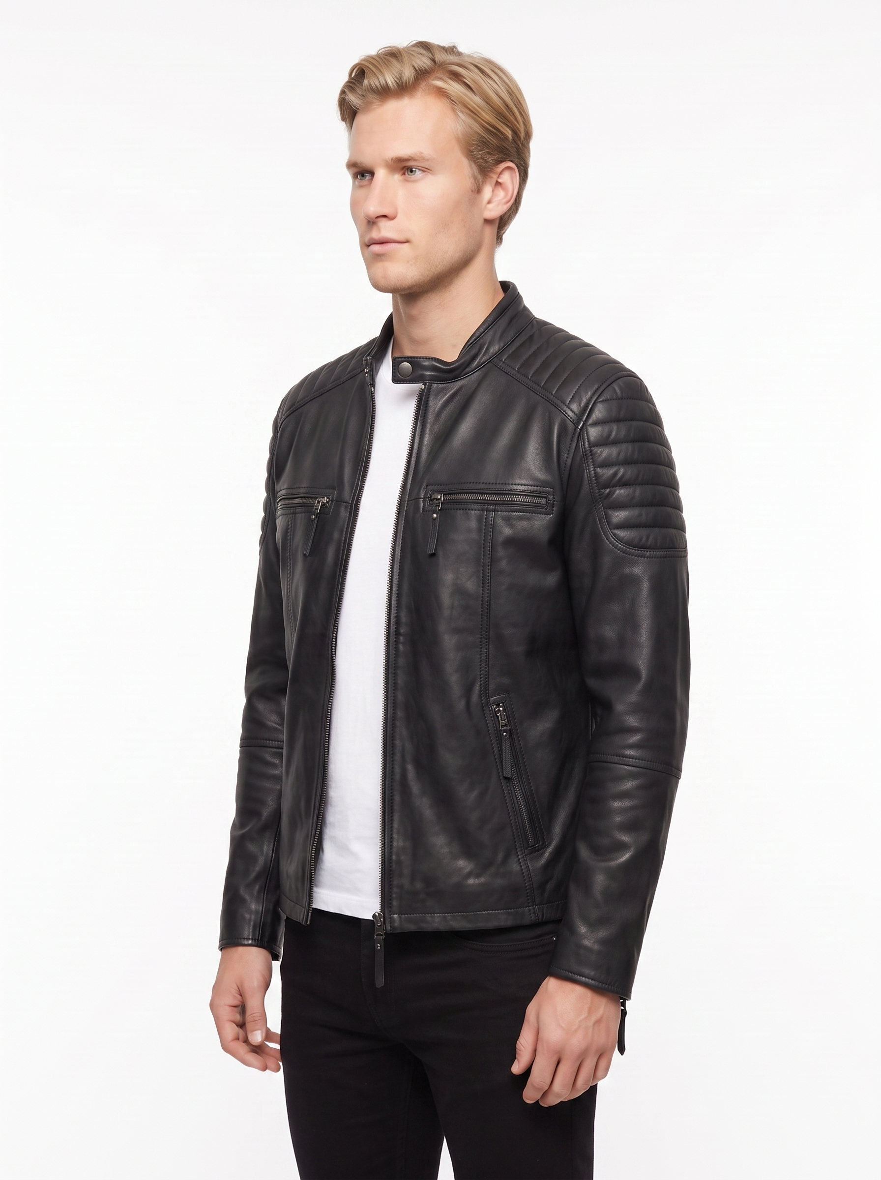 Maverick Black Lambskin Jacket