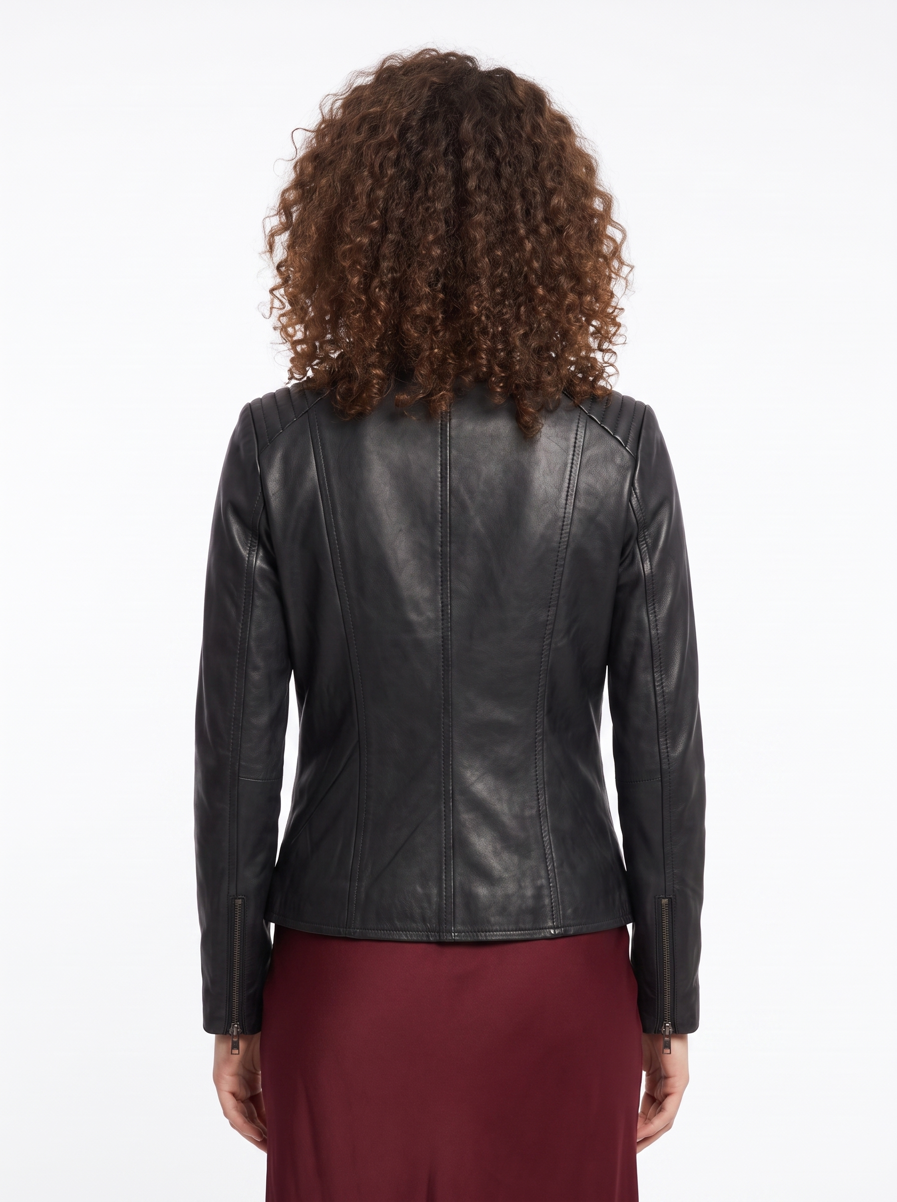 Sheroski Noir Lambskin Biker Jacket
